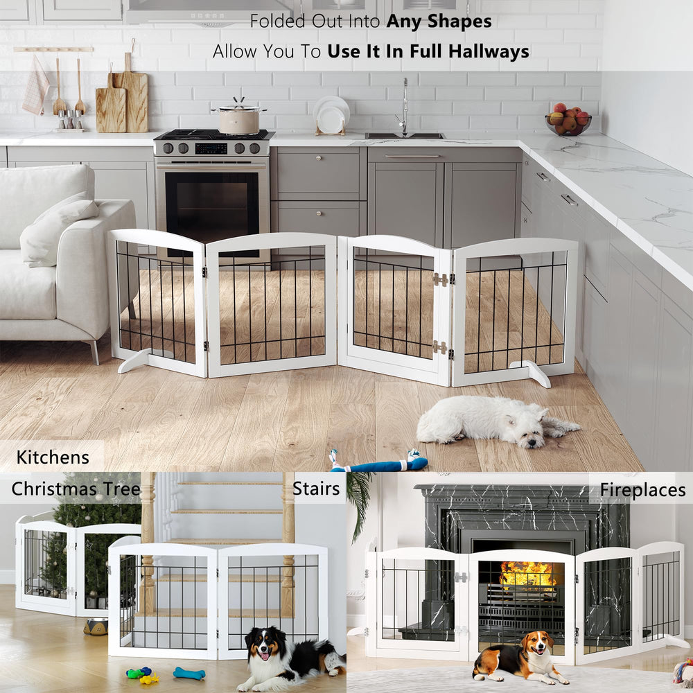 PAWLAND gate serves as a room divider while keeping pets contained.