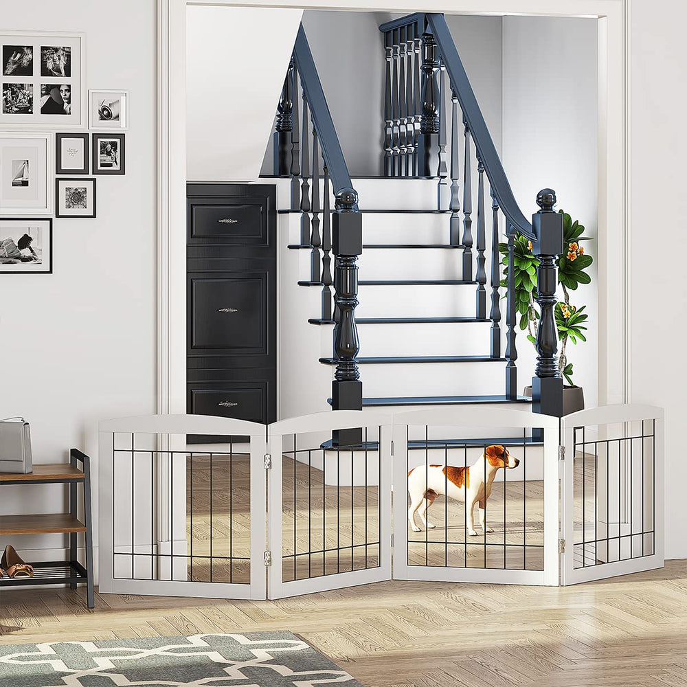 PAWLAND dog gate ideal for staircases and top-of-stairs use.