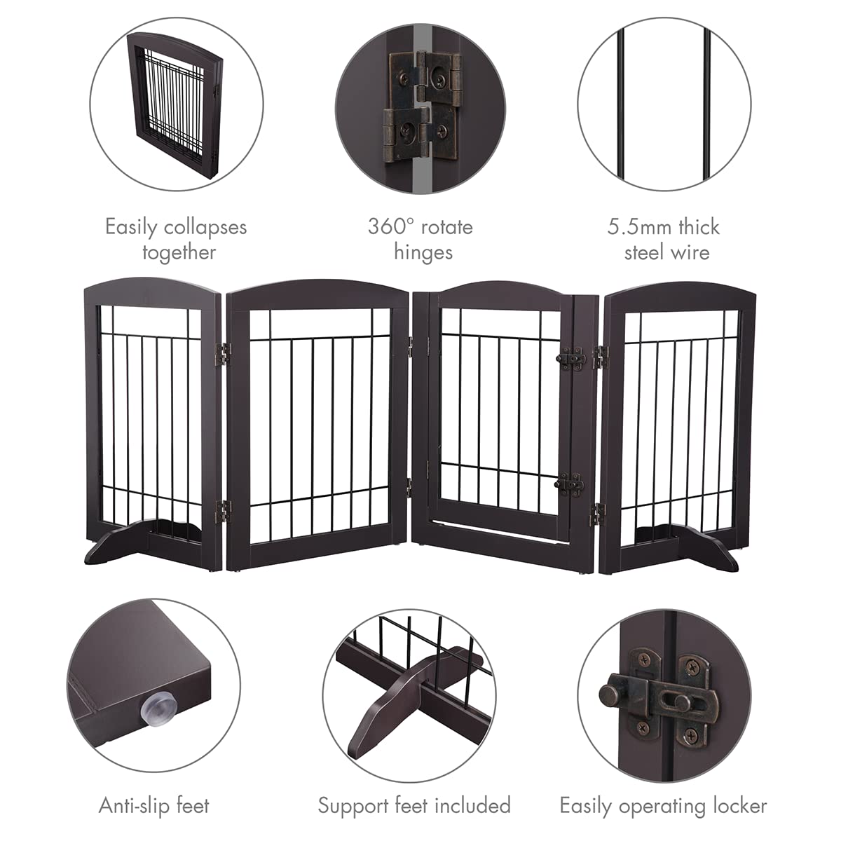 PAWLAND wide 80-inch gate showcased for expanded open areas