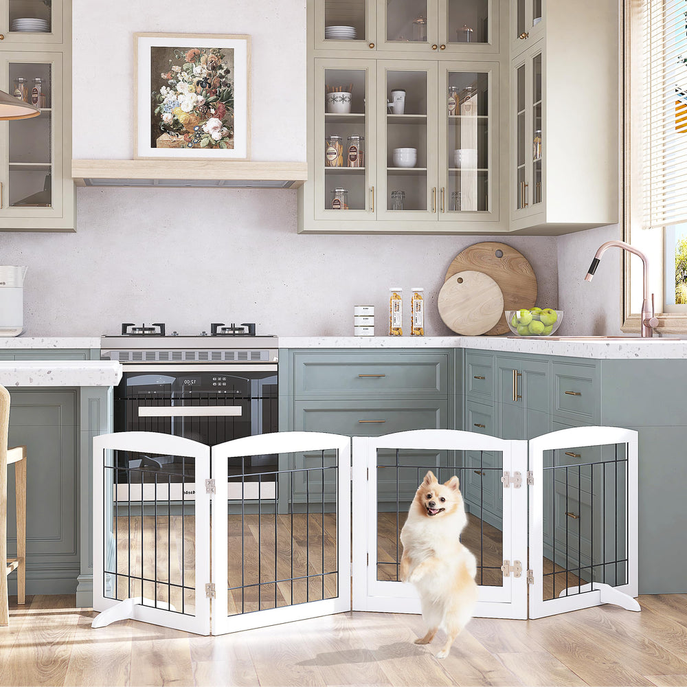 PAWLAND four-panel configuration demonstrating flexible layout for doorways.