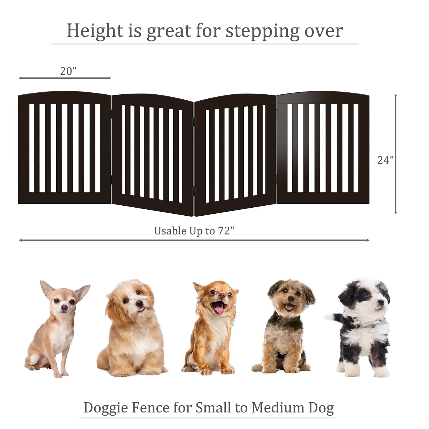 PAWLAND FSC-certified wood dog gate combining sustainability with style.