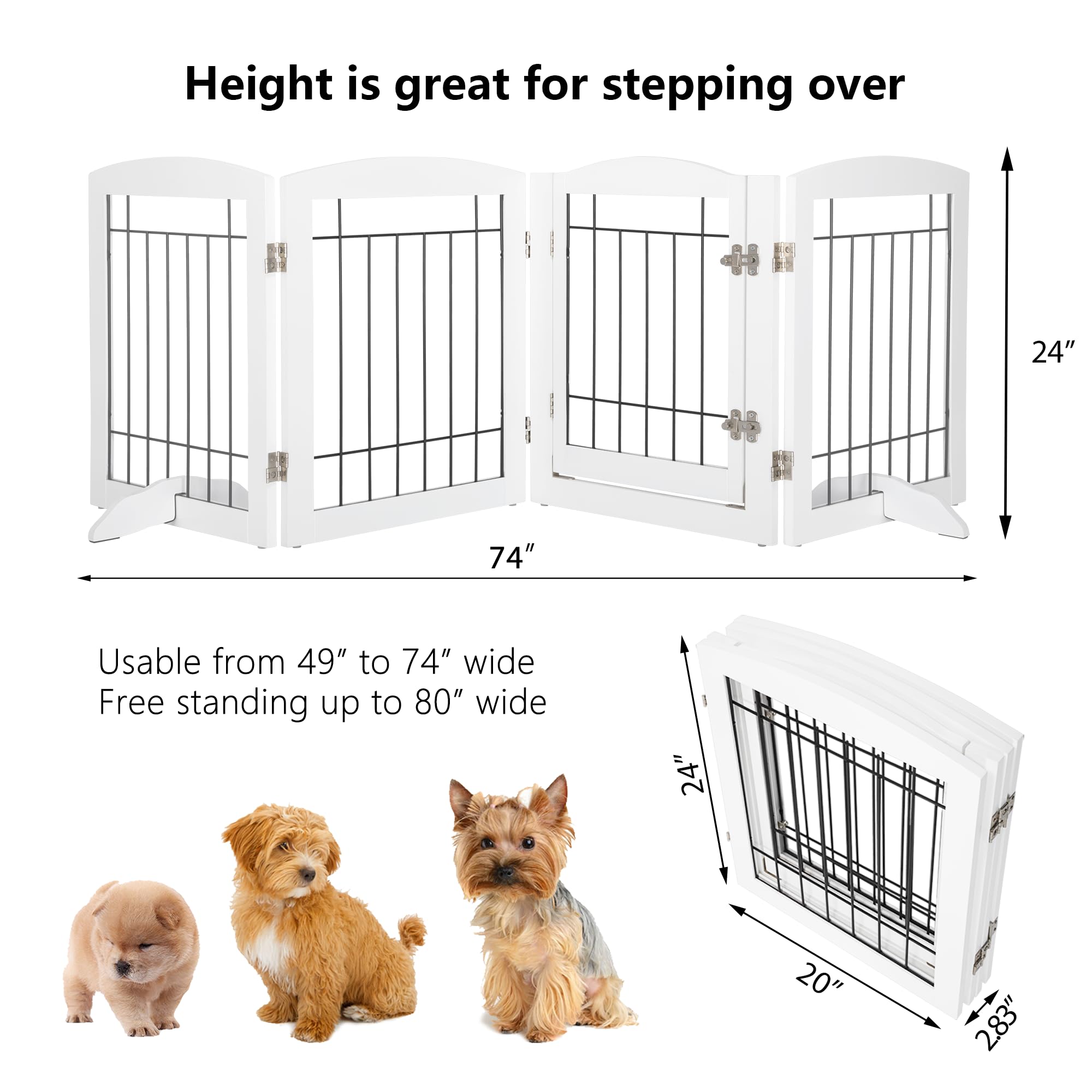 PAWLAND FSC-certified wood highlights sustainable craftsmanship in a pet gate.