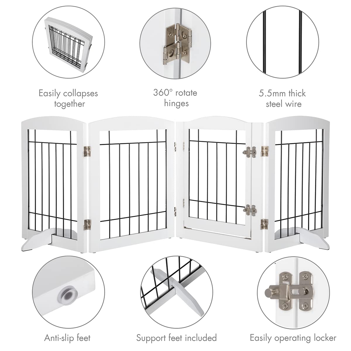 PAWLAND lockable walk-through door provides controlled access between rooms.