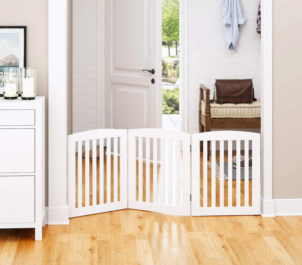 PAWLAND wooden gate requires no assembly, ready to use