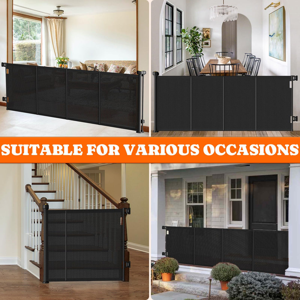 Pawtners baseboard-adjustable bracket fits different baseboard heights securely.