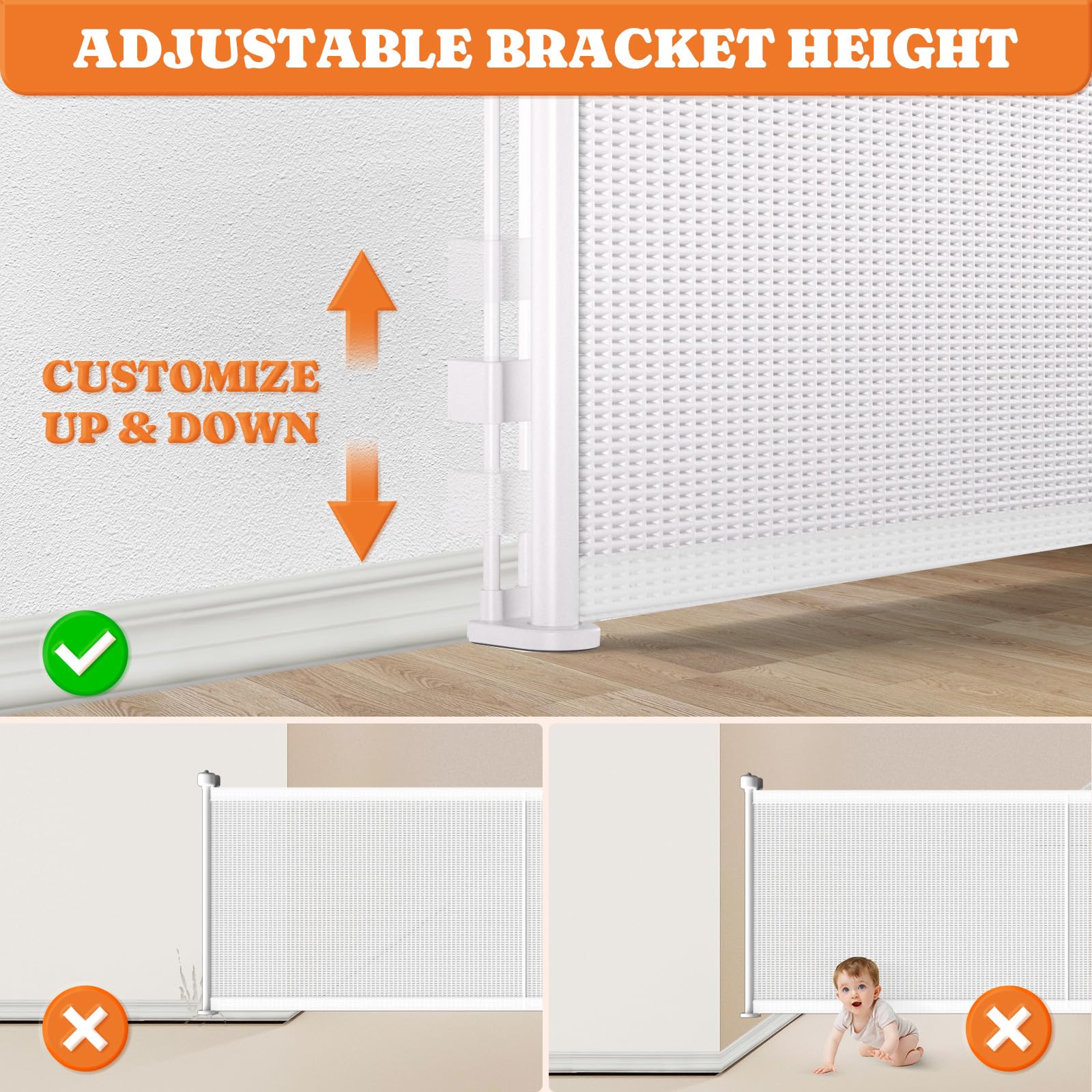 Pawtners double-locking knob enables one-handed access for adults.