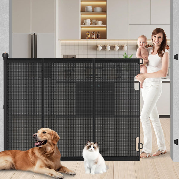 Pawtners 51-inch tall extra tall gate provides added containment for pets.