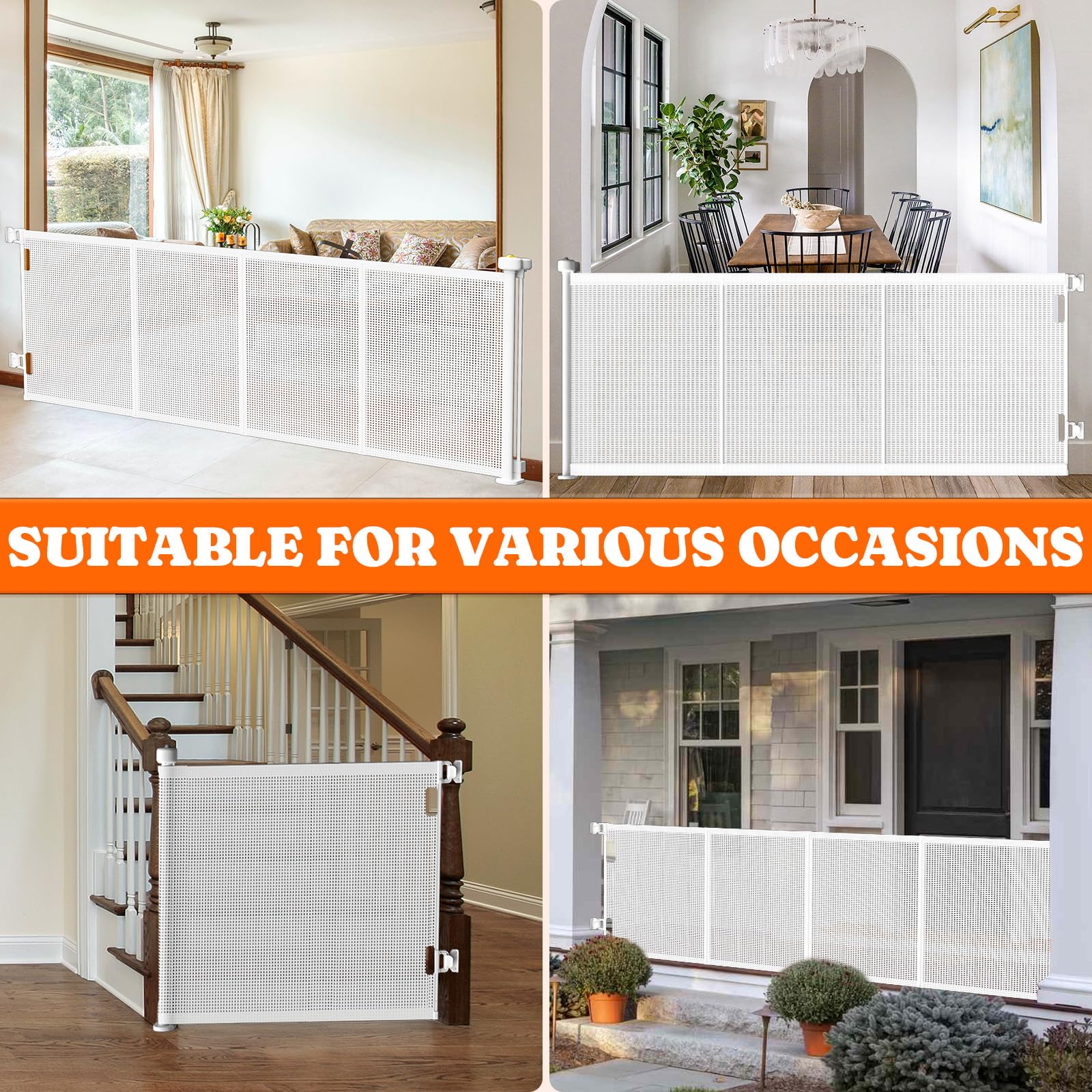 Pawtners extra-wide gate for doorways, stairs, and hallways.