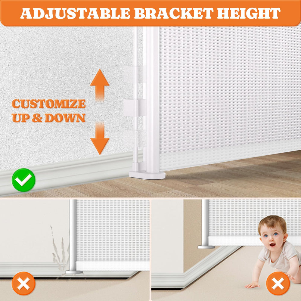 Pawtners adjustable baseboard bracket fits varied floors