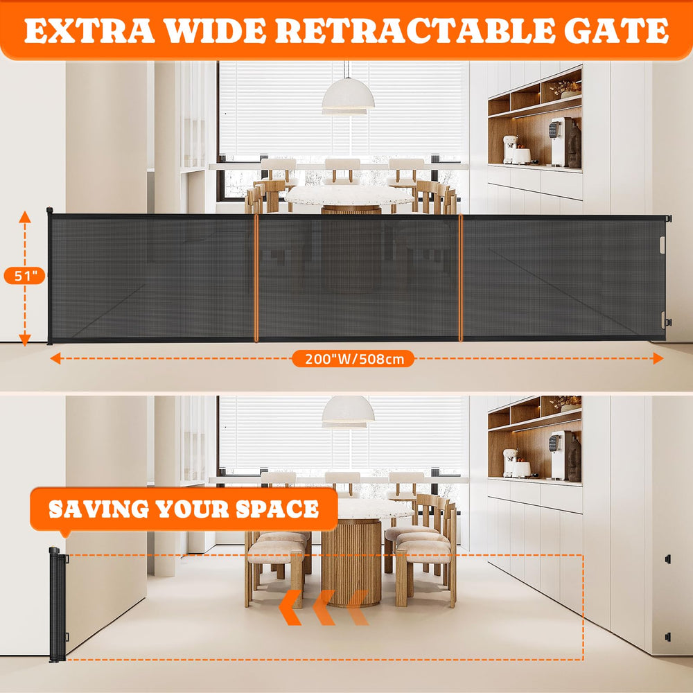 Pawtners gate with support rods maintains stability and prevents gate sag