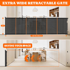 Pawtners gate with support rods stays stable and durable.
