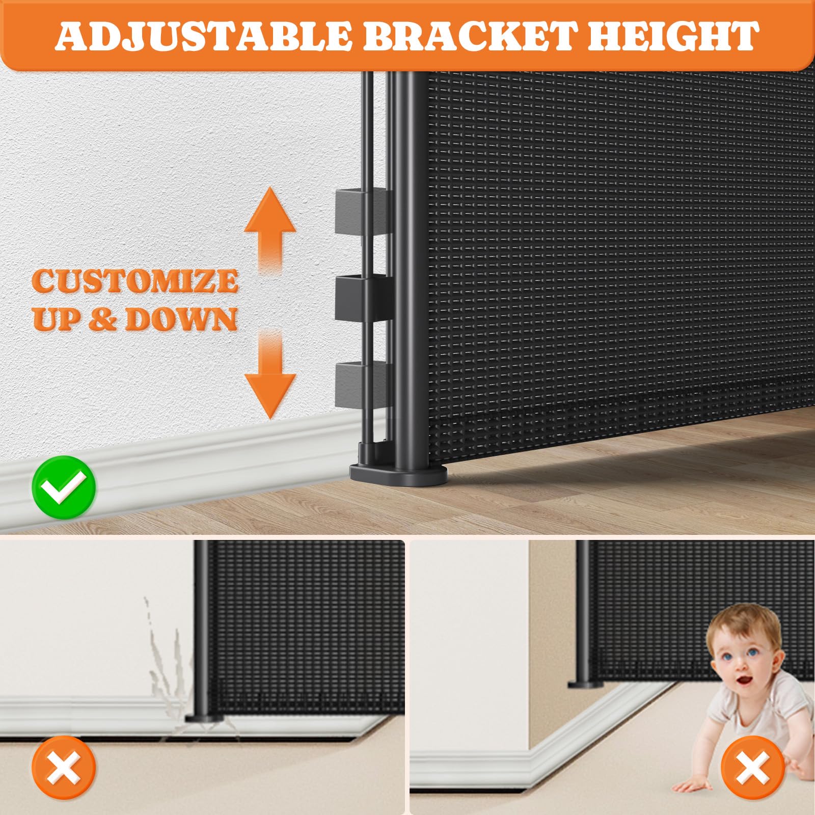 Pawtners hardware-mounted gate fits indoor and outdoor doorways.