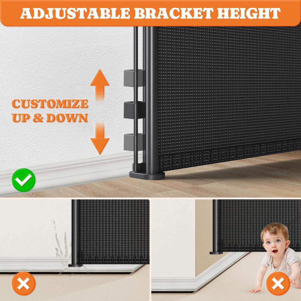 Pawtners hardware-mounted gate fits indoor and outdoor doorways.