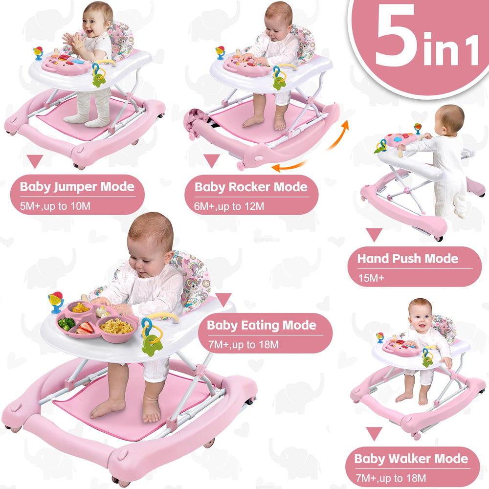 Pawtong activity walker with toy panel for engaging sensory play.