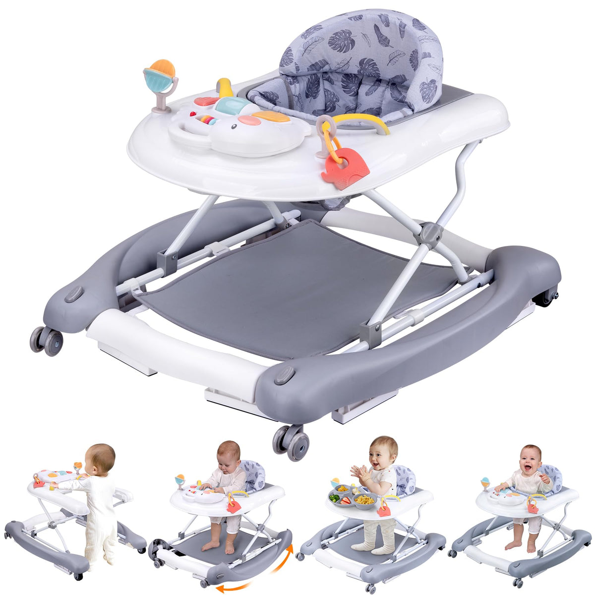 Pawtong foldable 5-in-1 walker assembly in action, quick setup.