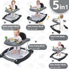 Pawtong foldable walker center with engaging toys for sensory exploration.