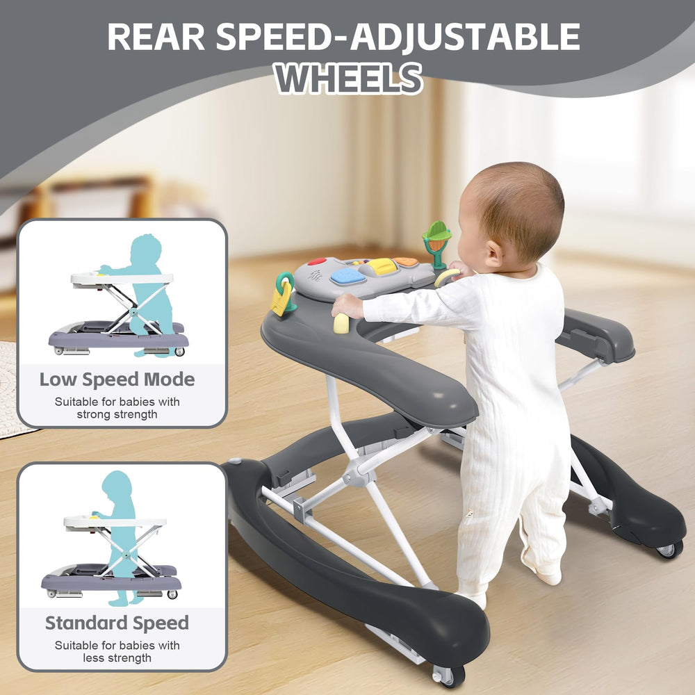 Pawtong foldable walker table mode ready for snacks and supervised meals.