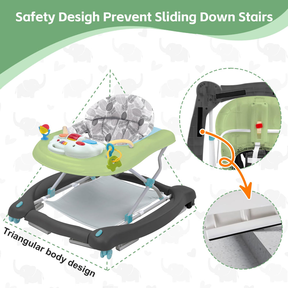 Pawtong green 5-in-1 walker in use supports versatility.