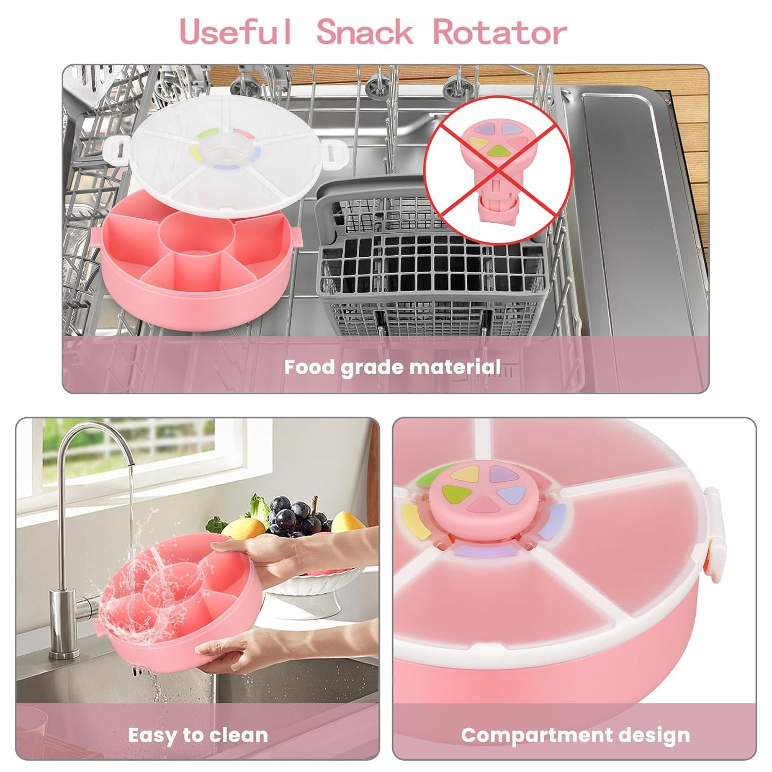 Pawtong snack container is easy to carry for school or travel.