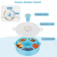 Pawtong opening lid aligned with color for quick access to snacks