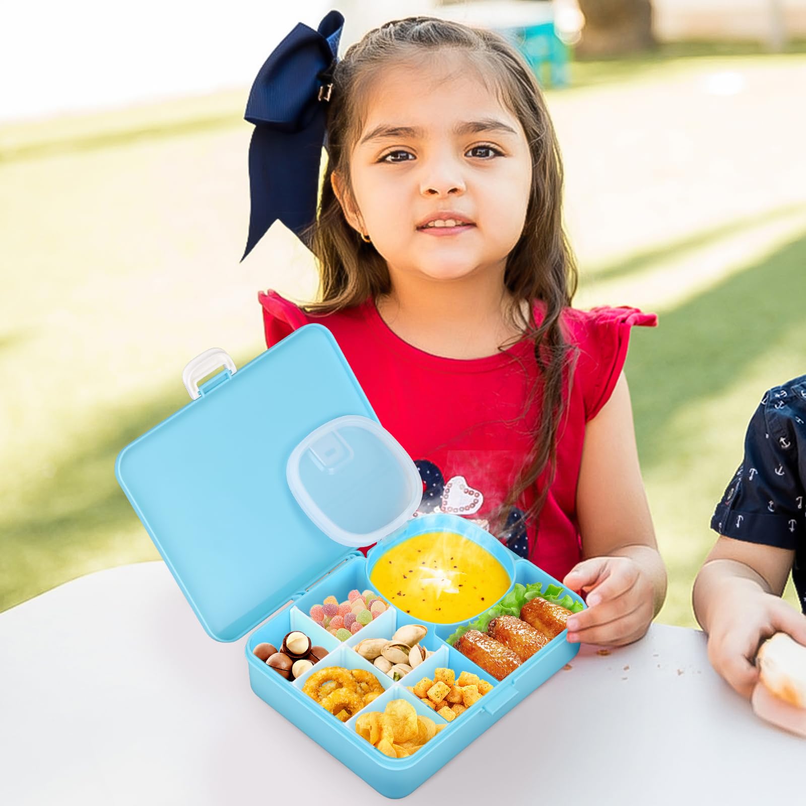 Pawtong Snackle Box compact design fits small backpacks.