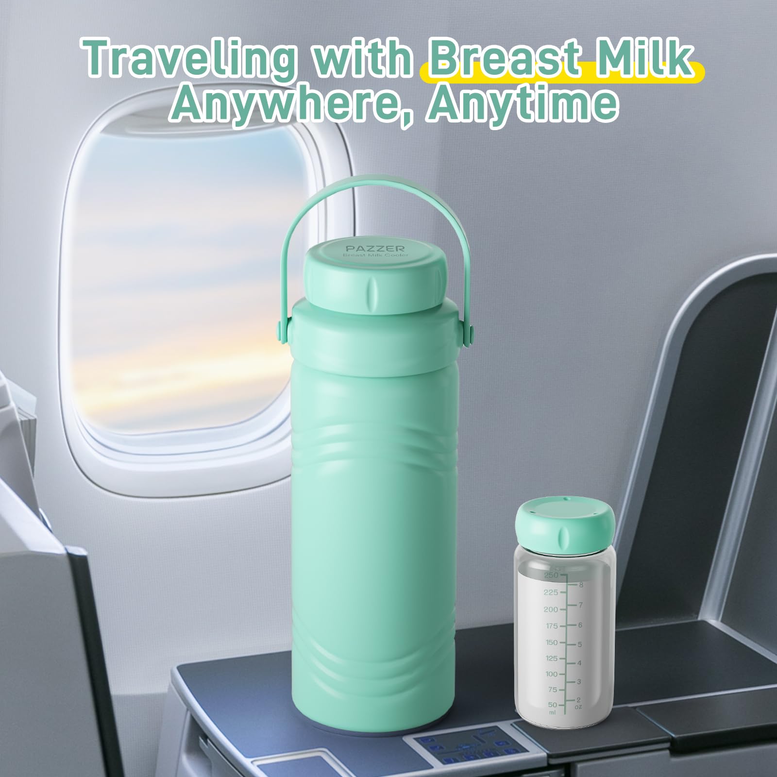Pazzer BPA-free, leakproof inner bottle lids ensure safe transport.