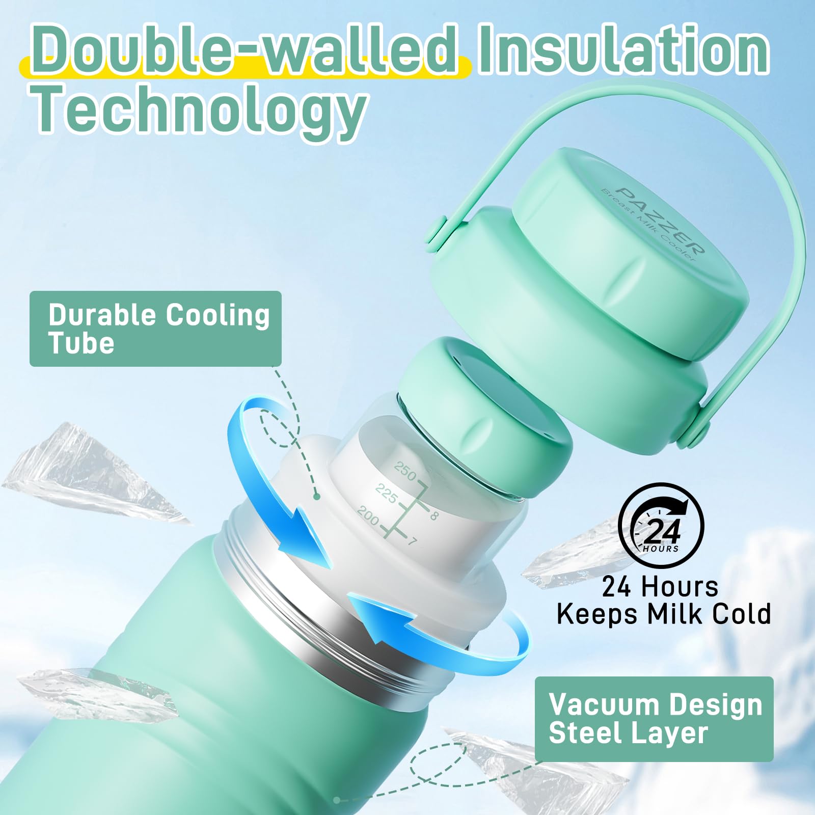 Pazzer easy-clean design with removable inner containers for quick sanitation.