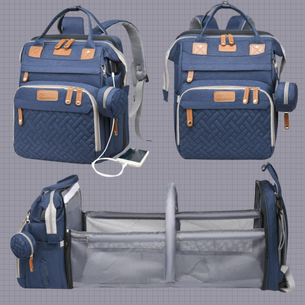 PBell waterproof diaper backpack exterior in action
