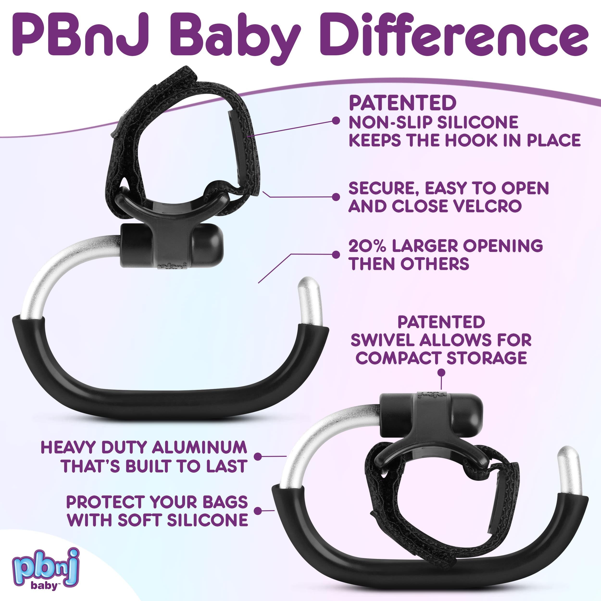 PBnJ Baby durable aluminum clip with black silicone finish for daily use