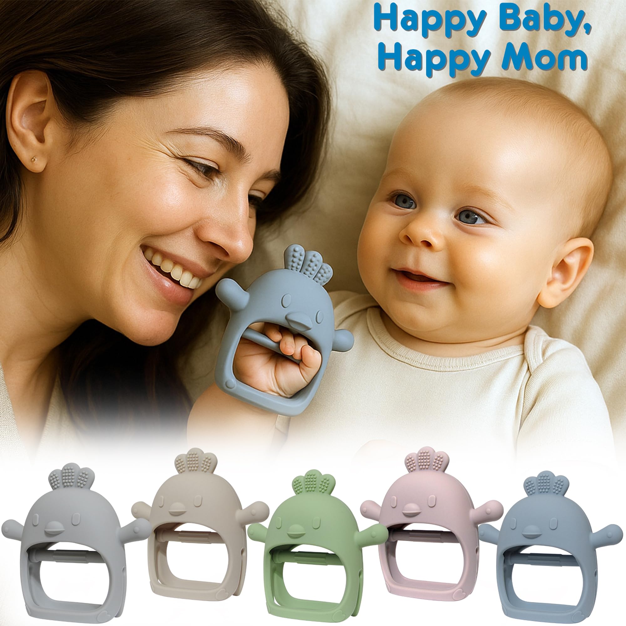 PBnJ Baby teether glove freezer-friendly option for cooling