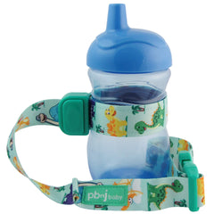 PBnJ SippyPal dinosaur close-up keeps cups within reach.
