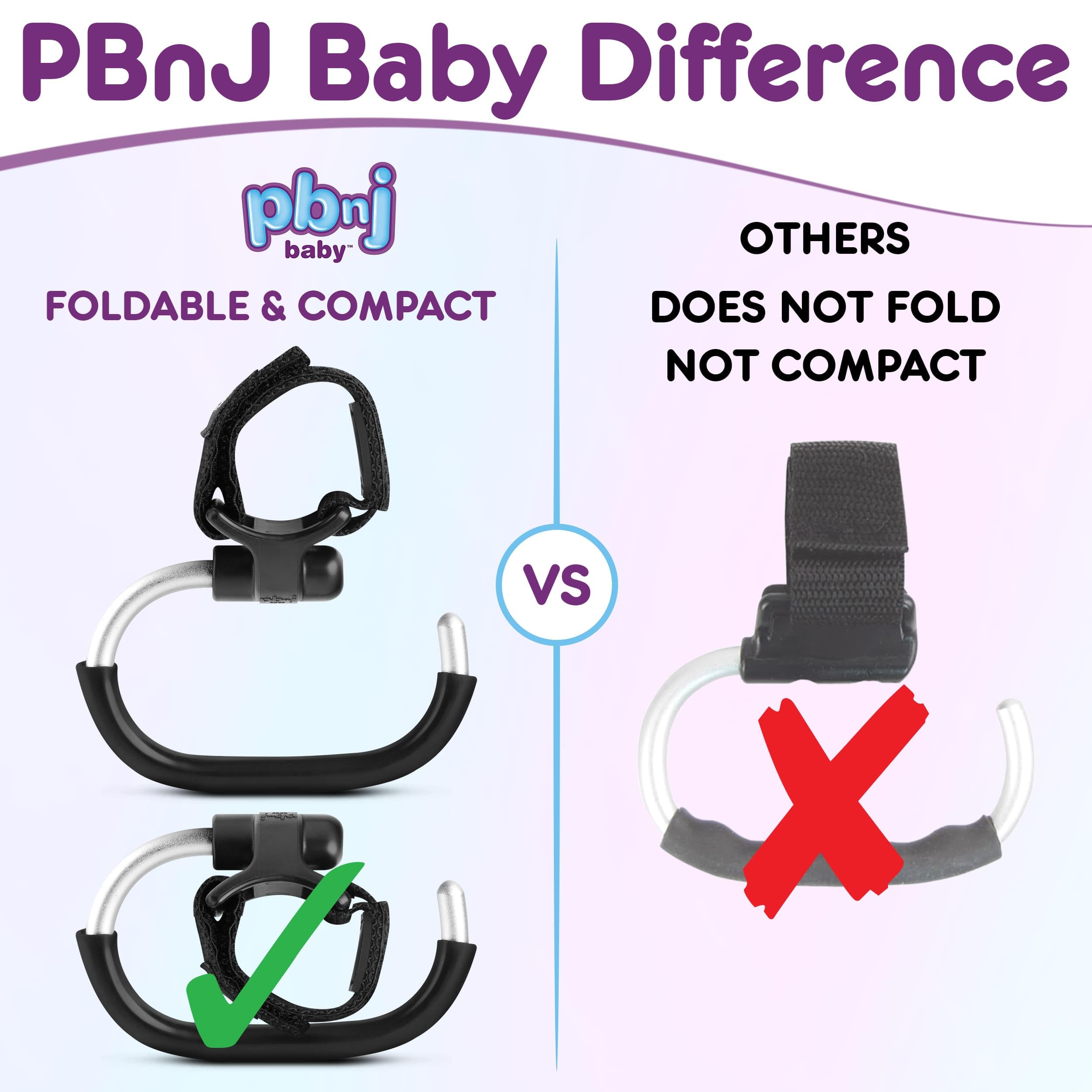 PBnJ Baby universal-fit stroller hook attaches to most prams