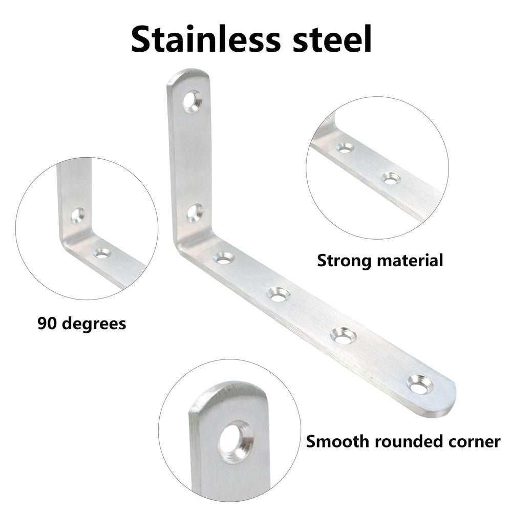 PDETVEO L-bracket installed on a bed frame to prevent wobble