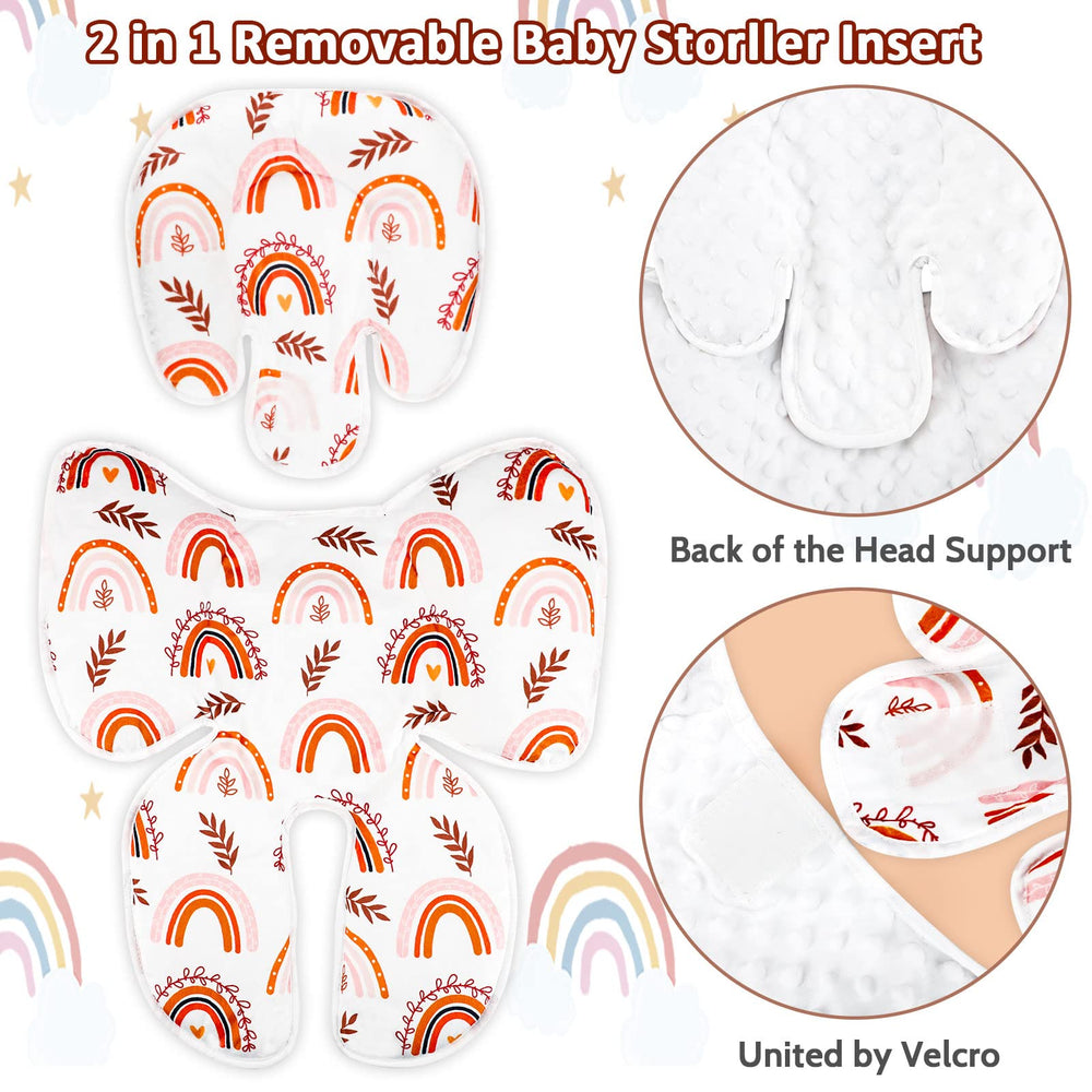 Pea Pod 2-in-1 headrest with Velcro attachment for easy adjustment.