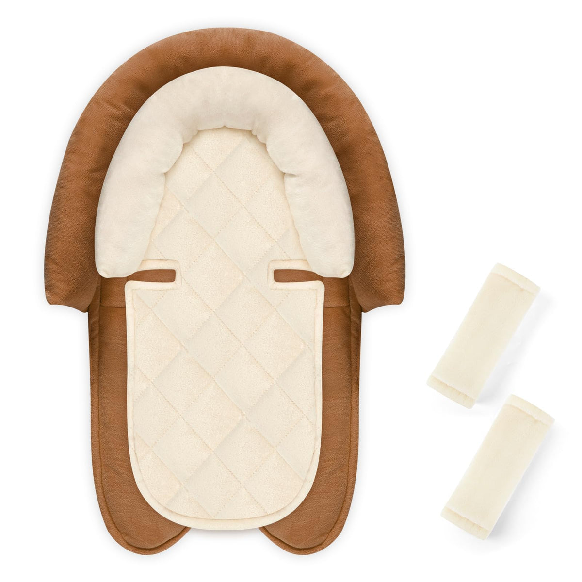 Pea Pod baby body support and head support for secure car rides