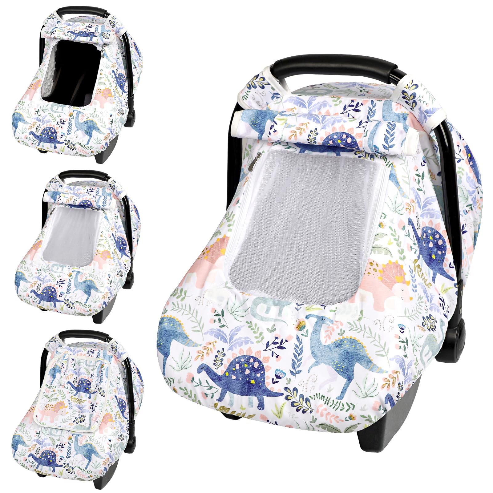 Pea Pod flower-pattern car seat cover, stylish protection for your baby during trips