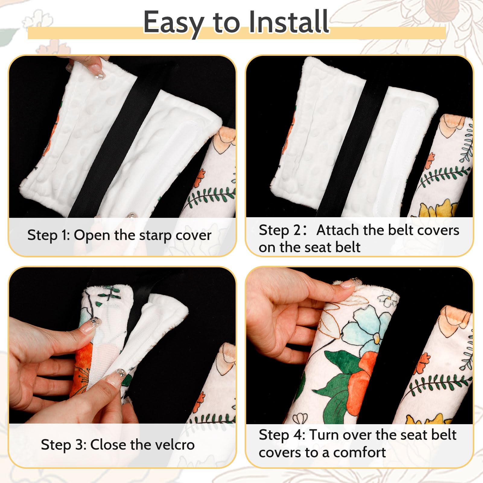 Pea Pod machine-washable strap cover for quick cleaning