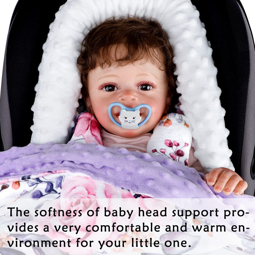 Pea Pod baby in car seat enjoys extra comfort and stability