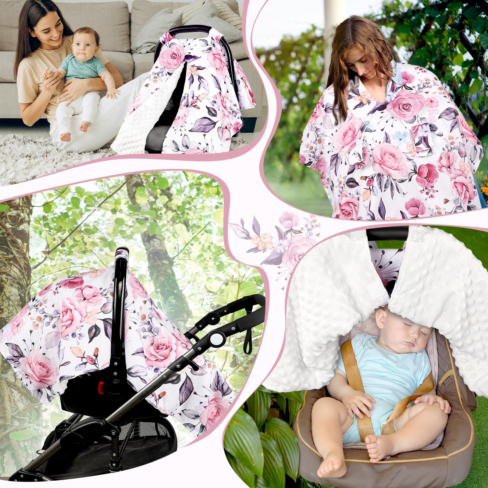 Pea Pod floral gift ready cover brightens a baby shower.