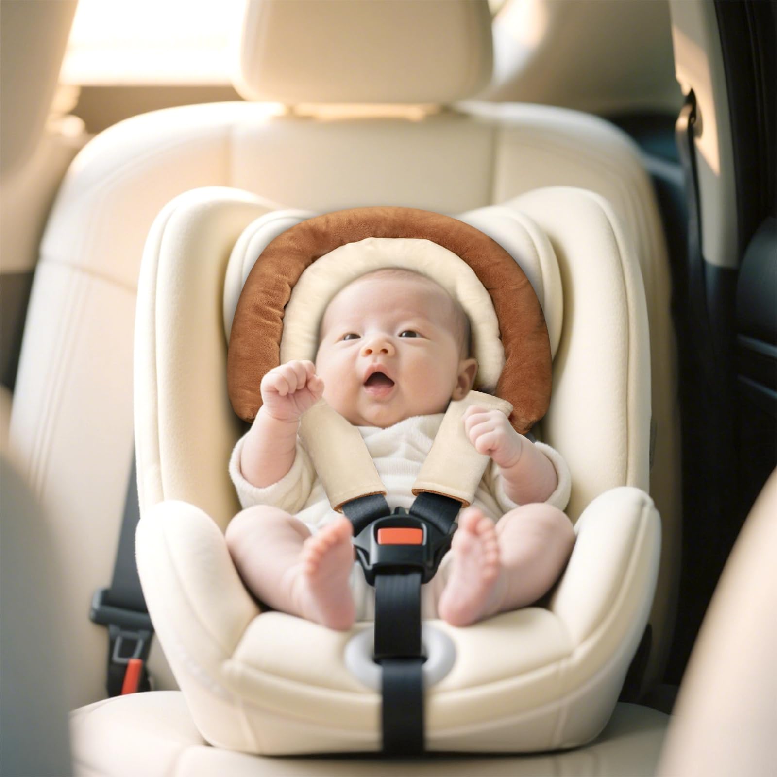 Pea Pod belt covers enhance safety and quick adjustments in car seats