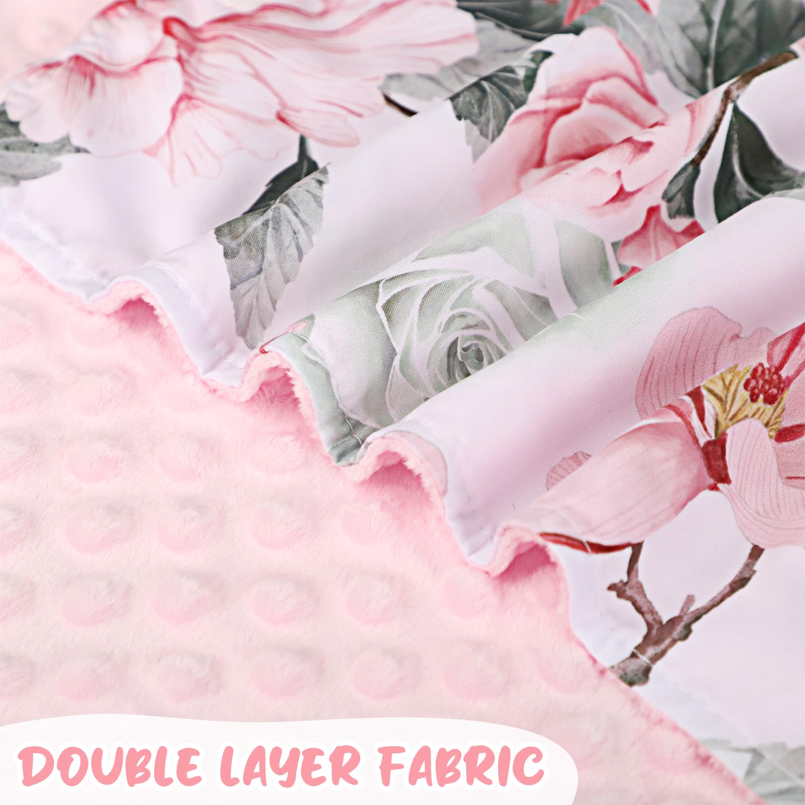Pea Pod breathable Minky fabric detail for cooler, comfy car rides.