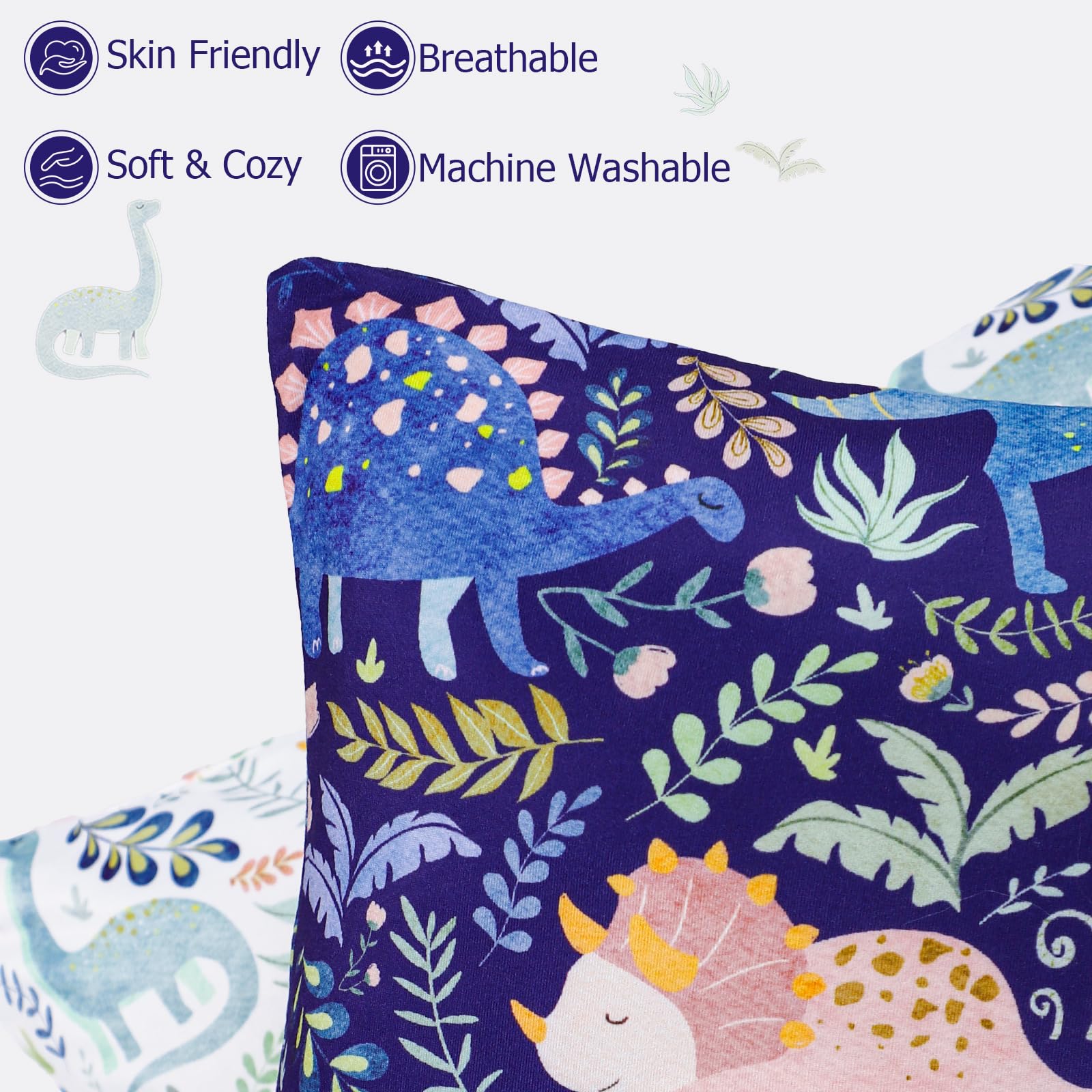 Pea Pod bunk bed ready pillowcase fits standard toddler pillows.