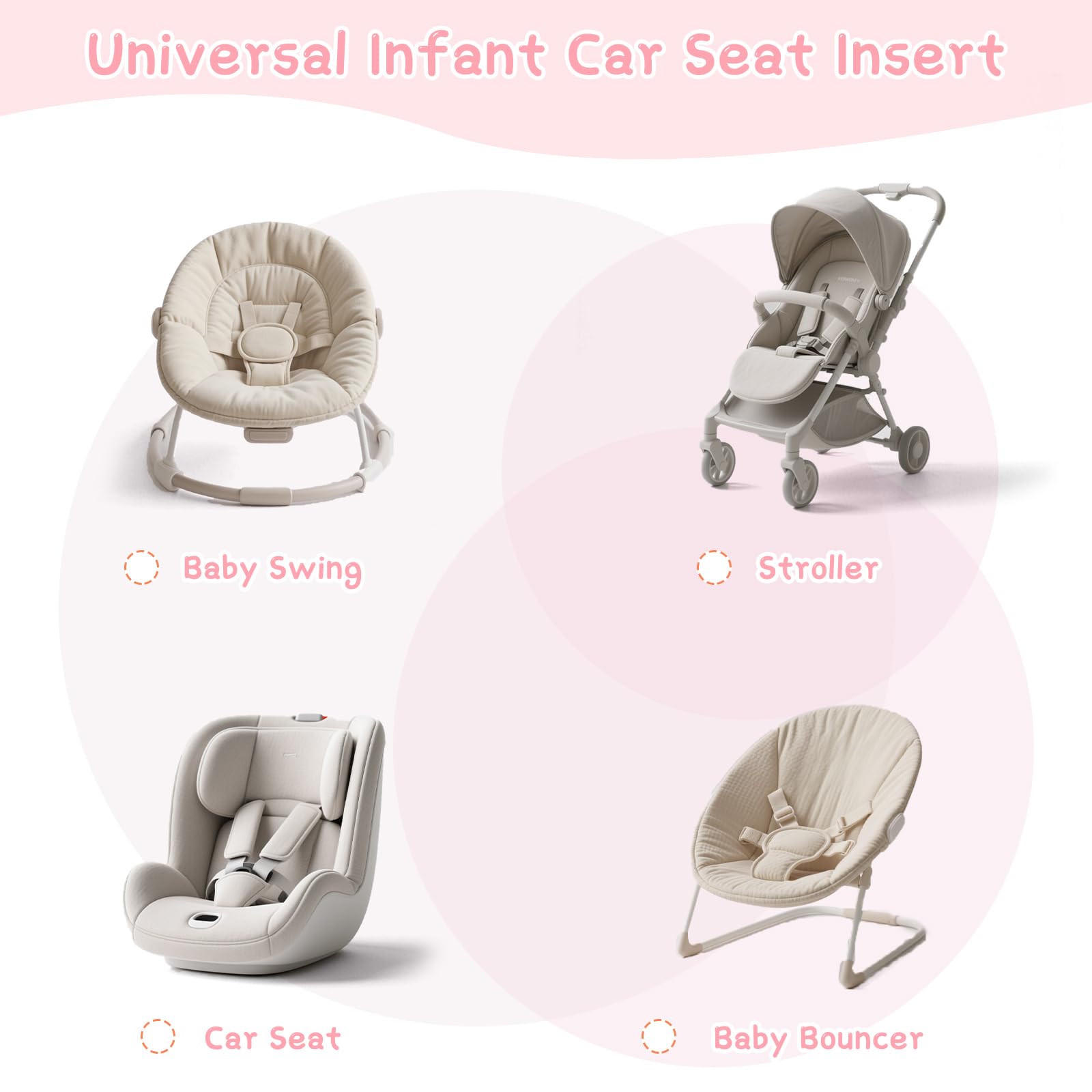 Pea Pod compatibility with strollers and swings for versatility.