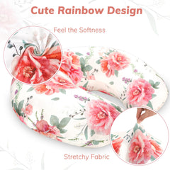 Pea Pod cover securely fits a Boppy pillow during feeds