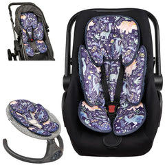 Pea Pod infant car seat insert with 2-in-1 head and body support for growing babies