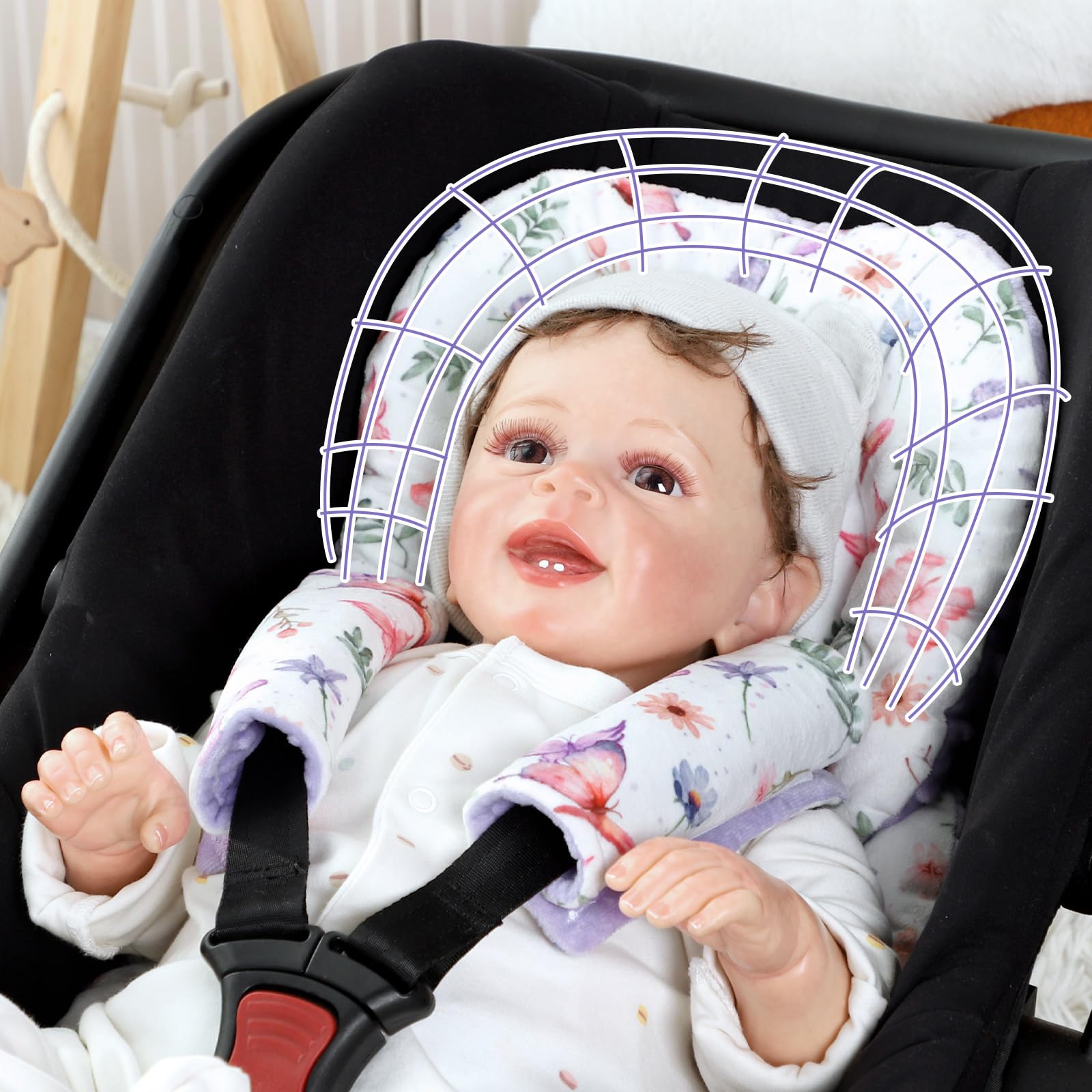 Pea Pod reversible summer side to keep baby cool and comfortable
