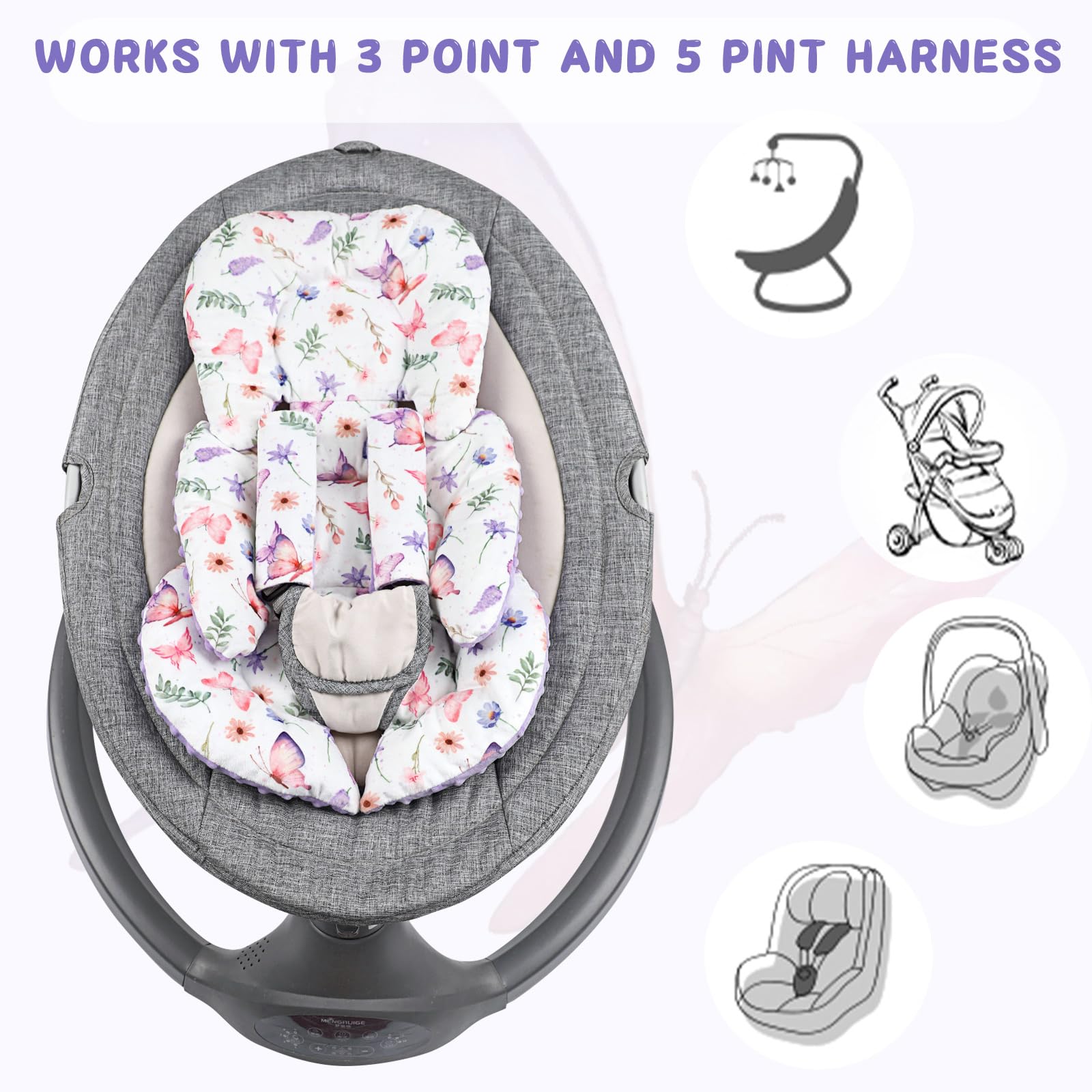 Pea Pod universal fit works with many car seats and strollers
