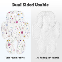 Breathable Minky dot fabric keeps baby cool during rides with Pea Pod.