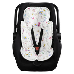 Pea Pod infant car seat pad provides full body support for a growing baby.