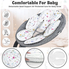 Soft flannel and cotton layers on Pea Pod cushion feel cozy and gentle.